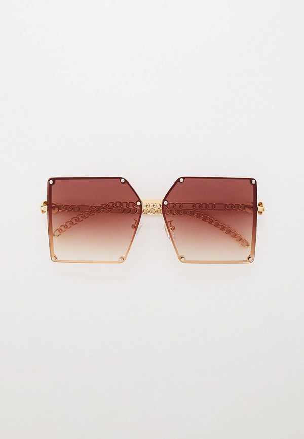 женские квадратные солнцезащитные очки bocciolo, золотые