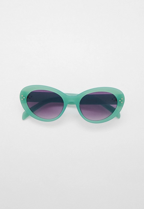 женские солнцезащитные очки кошачьи глаза bocciolo, зеленые