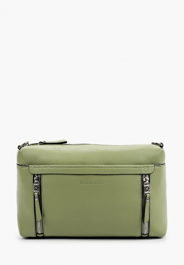 женская сумка через плечо eleganzza, зеленая