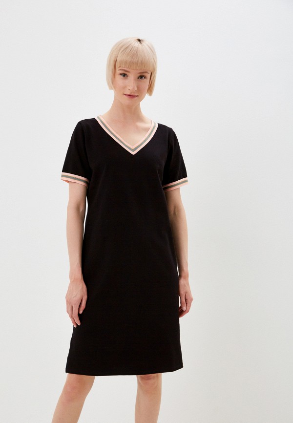 женское платье-футболки zavi, черное