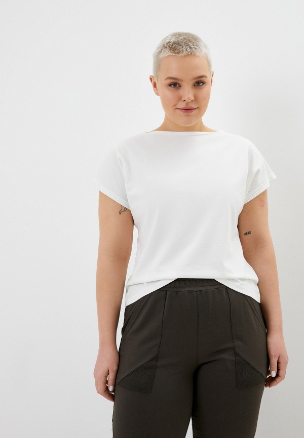 женская футболка le monique, белая