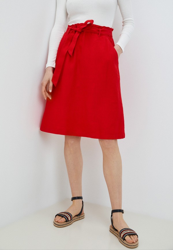 женская юбка-трапеции gerry weber, красная