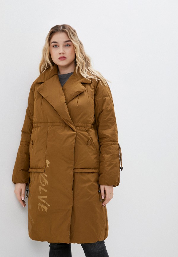 женская утепленные куртка winterra, коричневая
