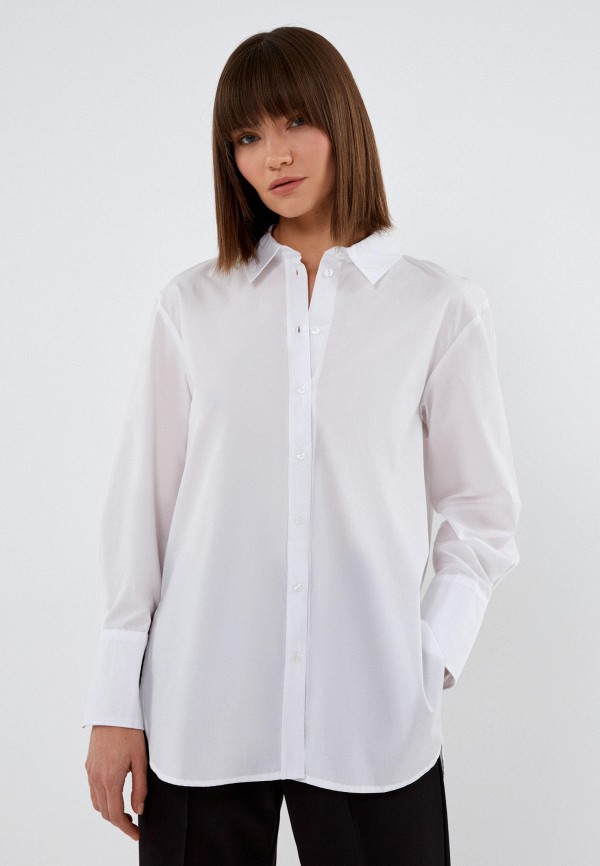 женская рубашка с длинным рукавом zarina, белая