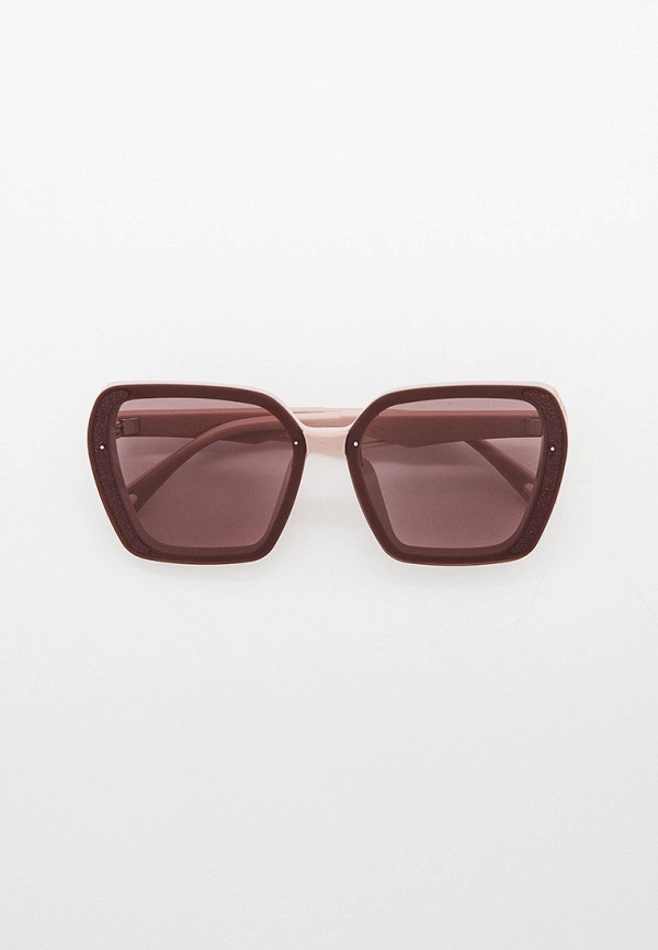 женские квадратные солнцезащитные очки rita bradley, розовые