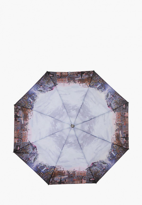 женский складные зонт lamberti, фиолетовый