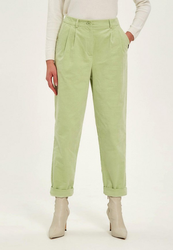 женские повседневные брюки сиринга, зеленые