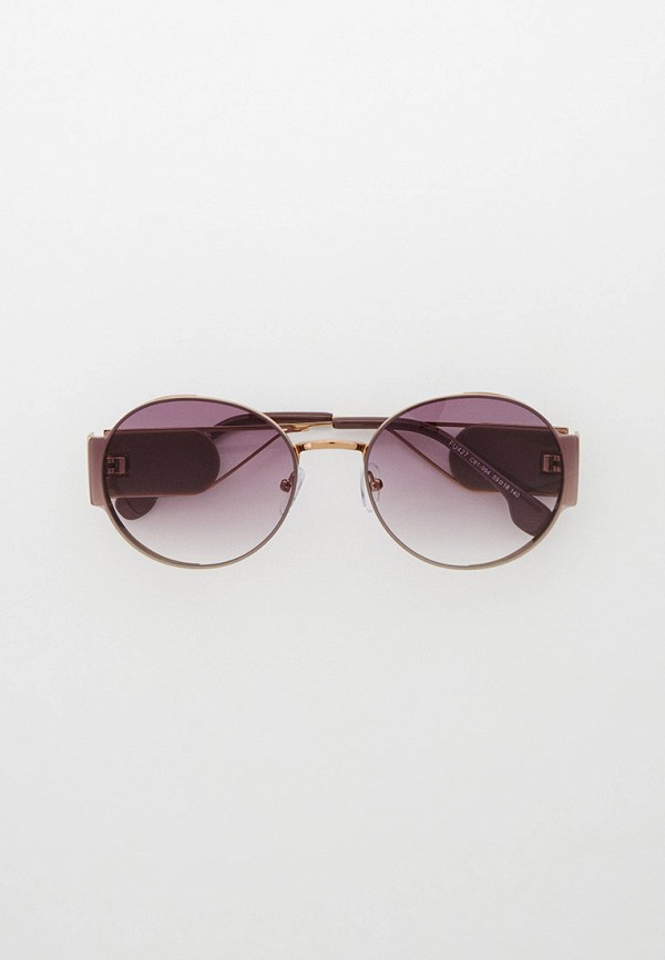 женские круглые солнцезащитные очки furlux, фиолетовые