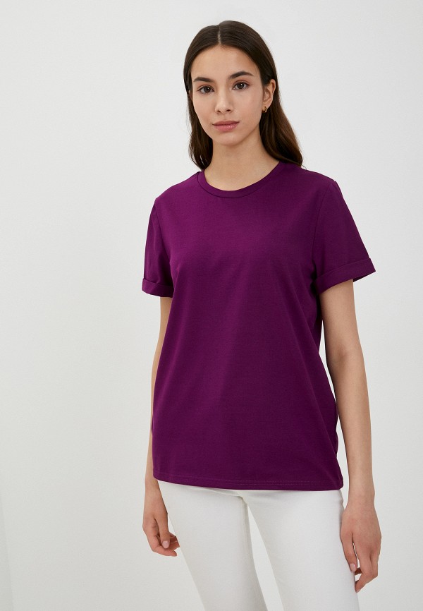 женская футболка happyfox, фиолетовая