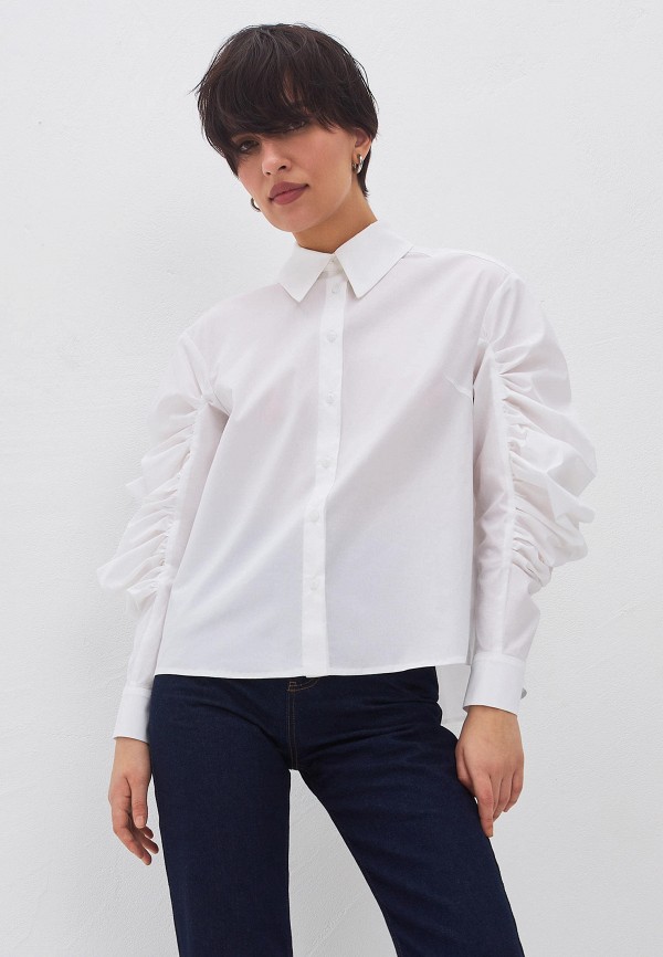женская рубашка с длинным рукавом top top, белая