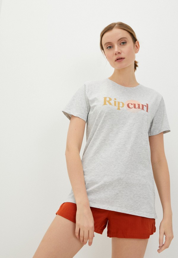 женская футболка rip curl, серая