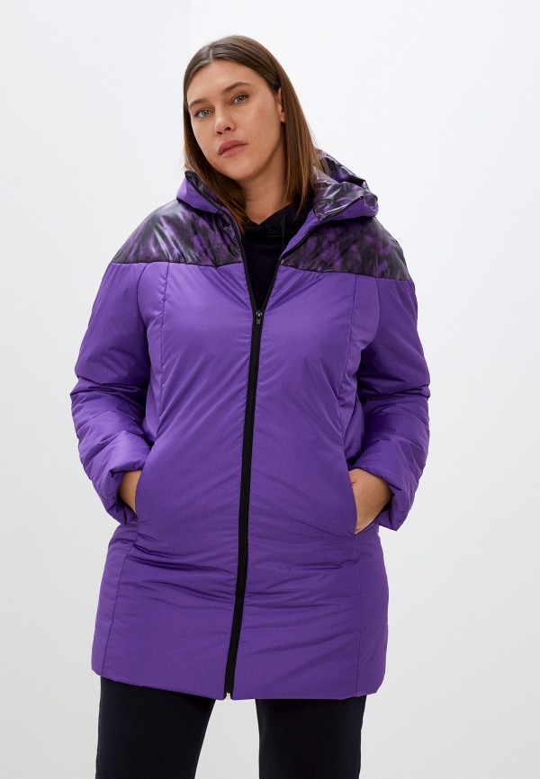 женская утепленные куртка grand grom, фиолетовая