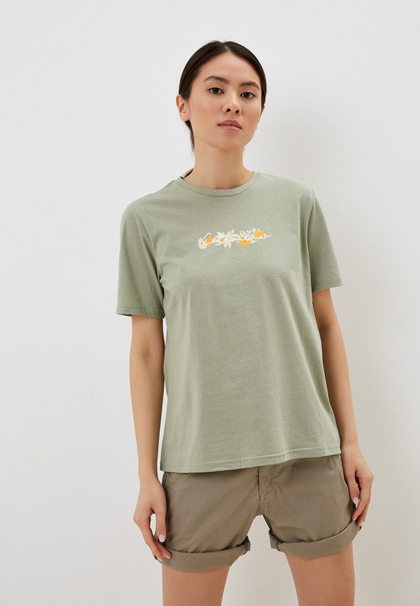 женская спортивные футболка columbia, зеленая