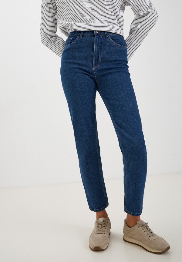 женские прямые джинсы o’stin, синие