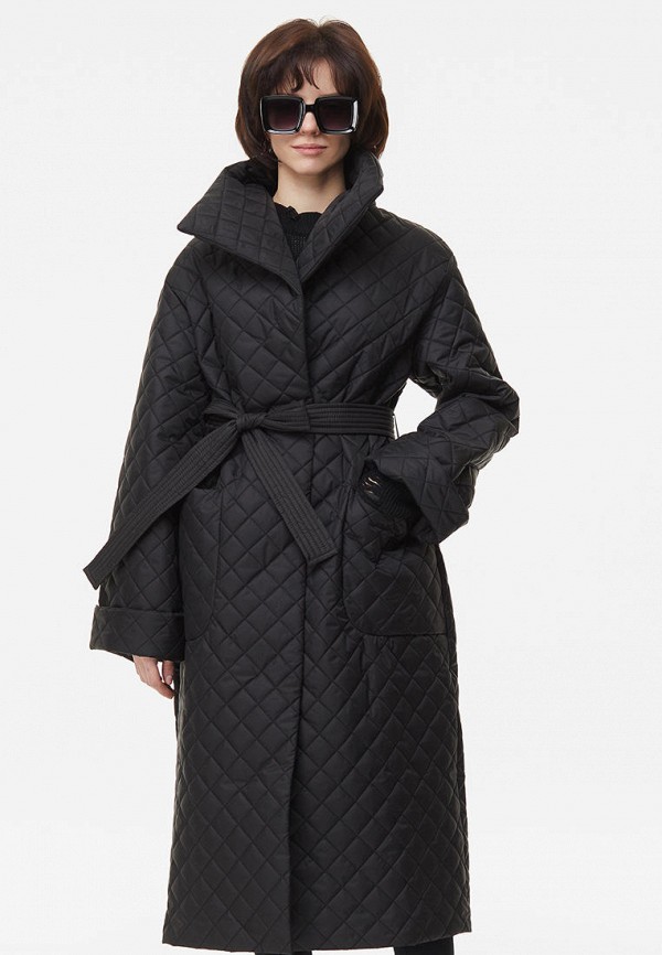 женская утепленные куртка vamponi, черная