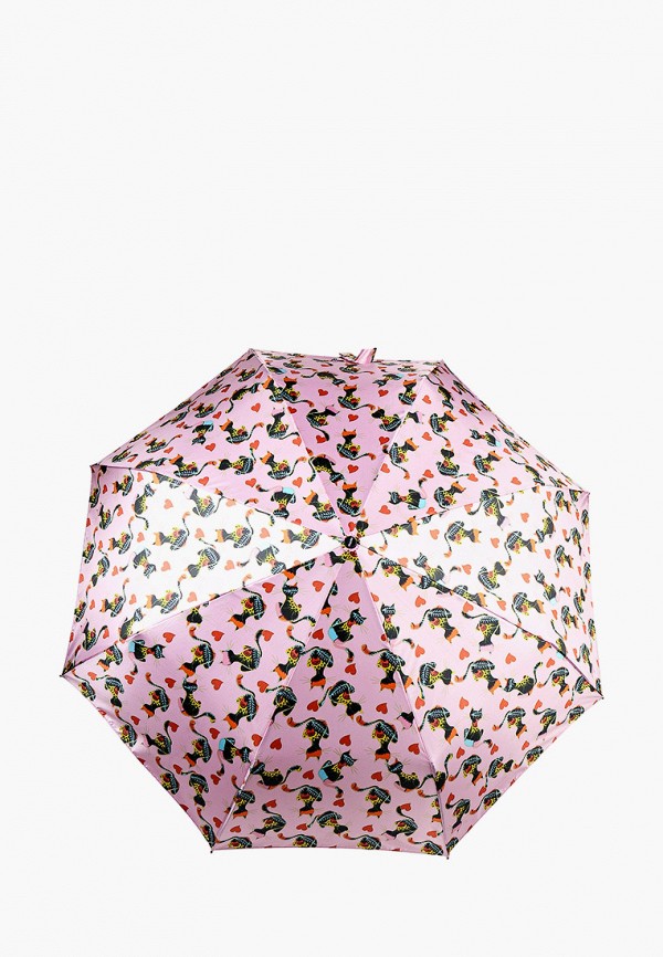 женский складные зонт doppler, розовый