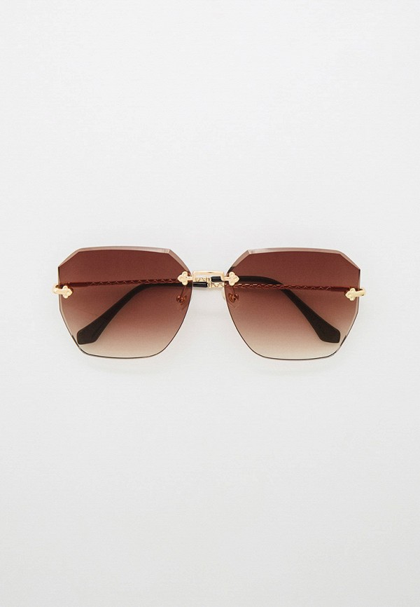 женские квадратные солнцезащитные очки vitacci, золотые