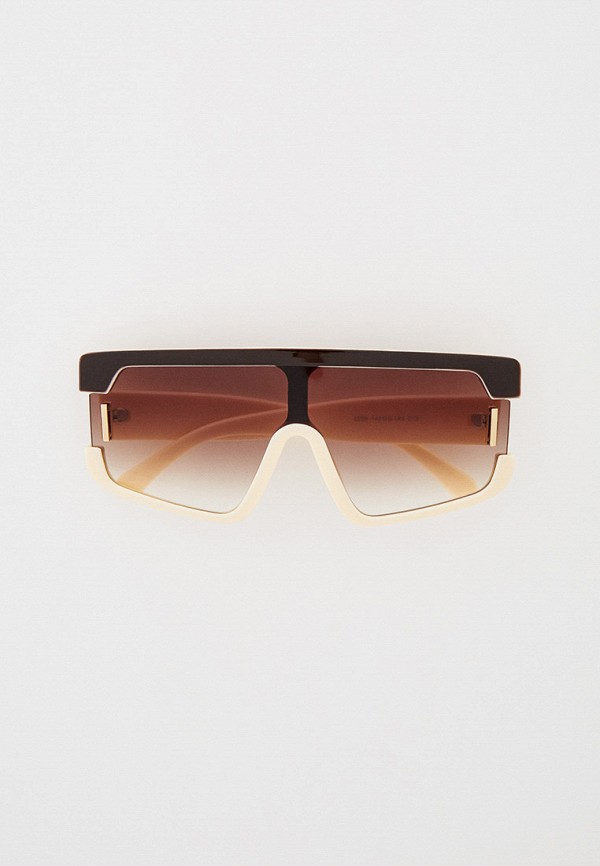 женские квадратные солнцезащитные очки vitacci, бежевые