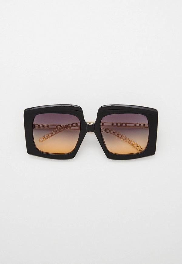 женские квадратные солнцезащитные очки vitacci, черные