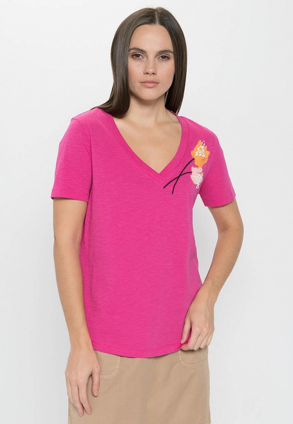 женская футболка taifun, розовая
