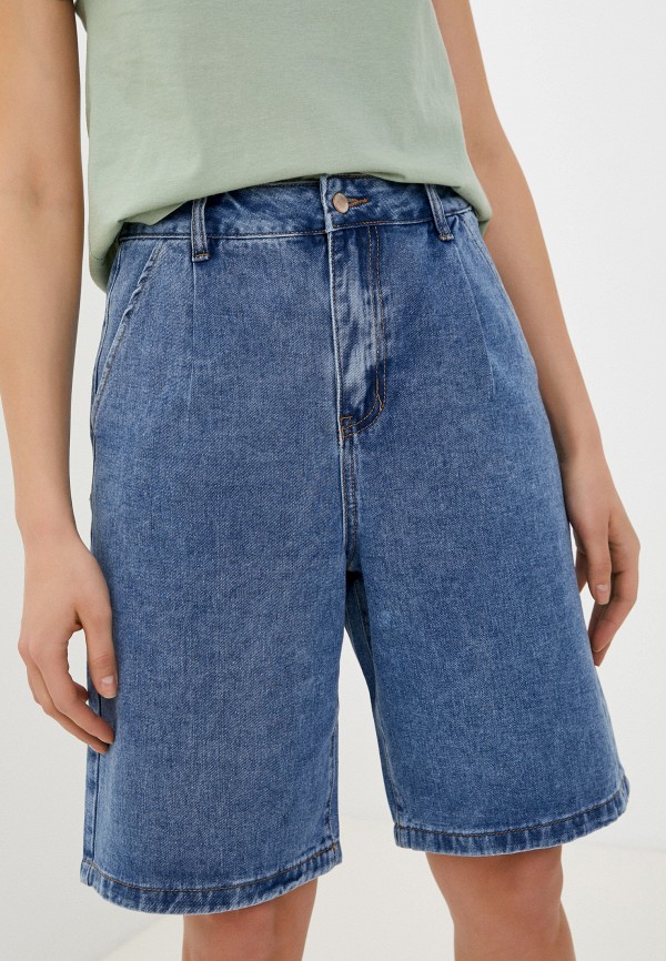 женские джинсовые шорты befree, синие