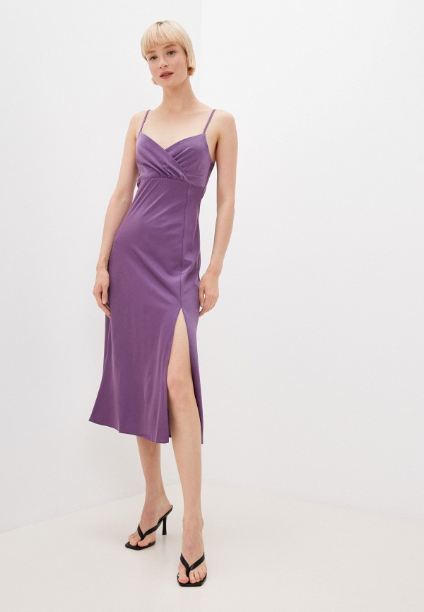 женское платье-комбинация julswan, фиолетовое