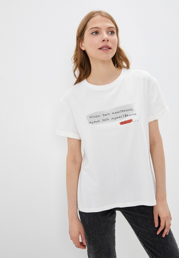 женская футболка laroom, белая