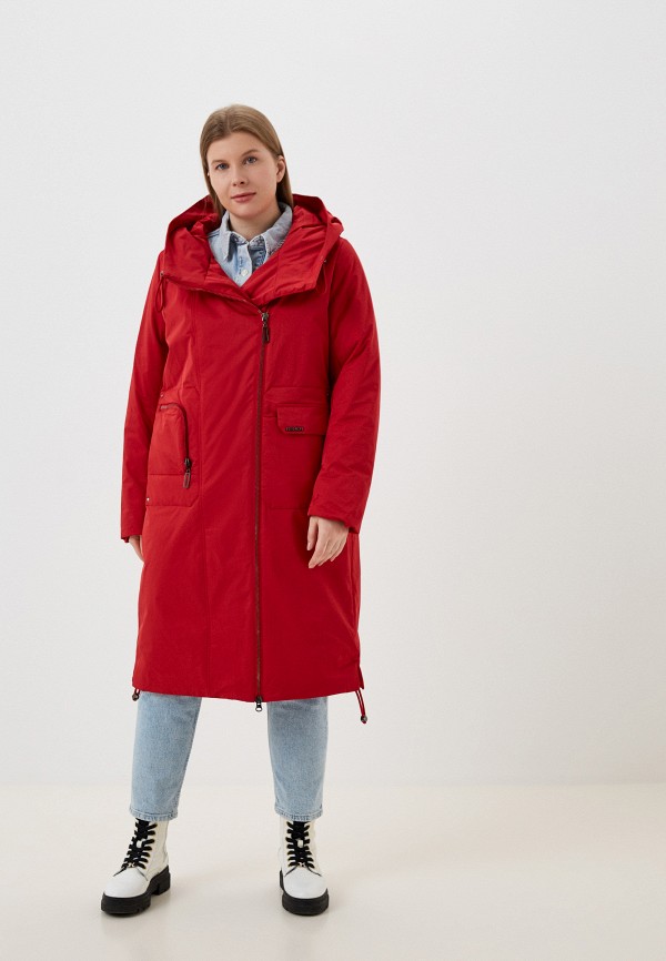 женская утепленные куртка winterra, красная