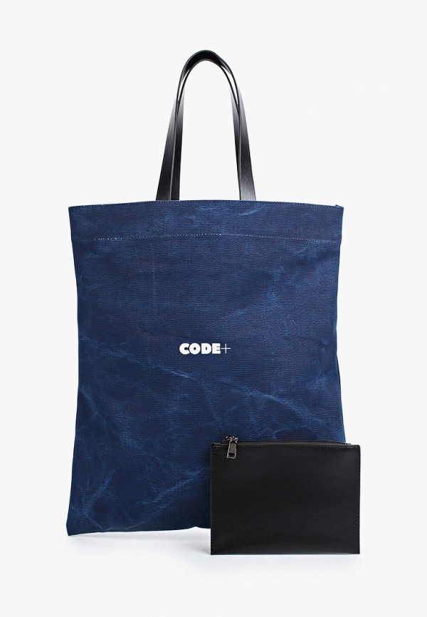 женская сумка с ручками vassa&co. pin code, синяя