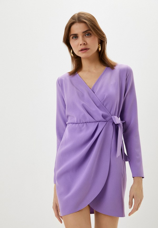 женское платье с запахом machiss, фиолетовое