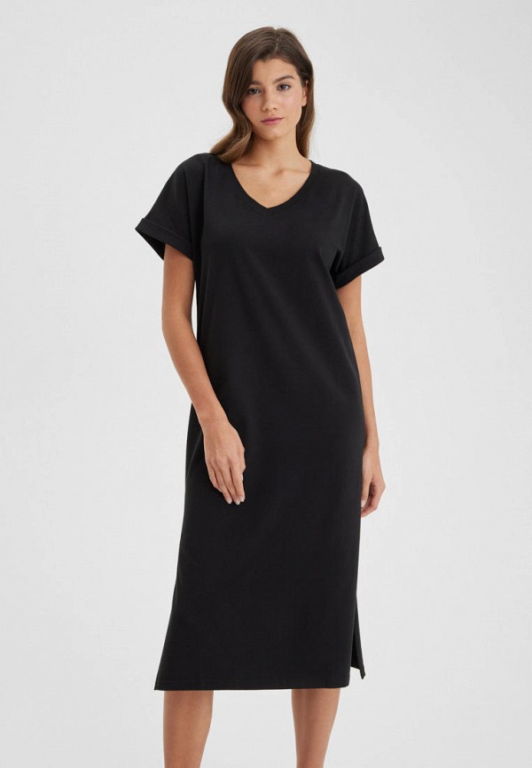 женское платье-футболки envylab, черное