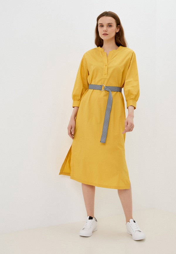 женское платье-рубашки baon, желтое