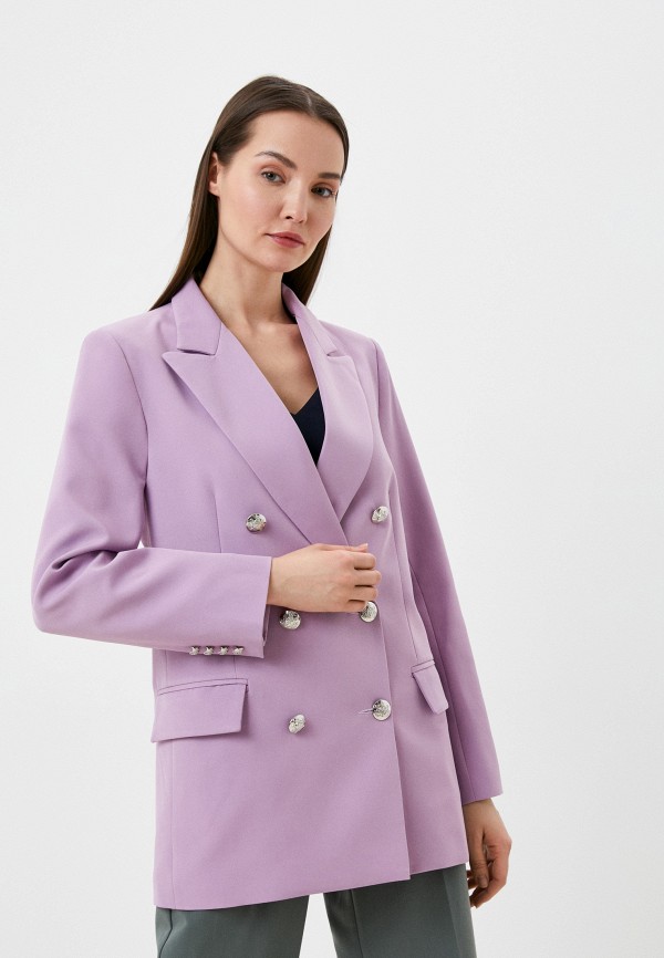 женский пиджак fiori di lara, фиолетовый