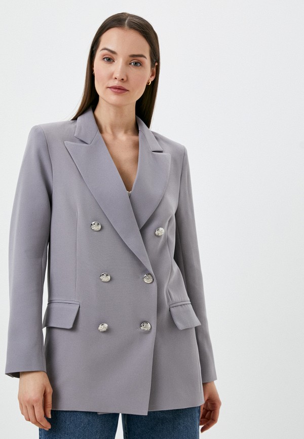 женский пиджак fiori di lara, серый