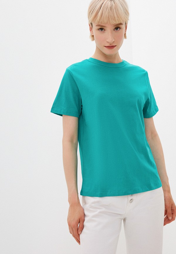 женская футболка mollis, зеленая
