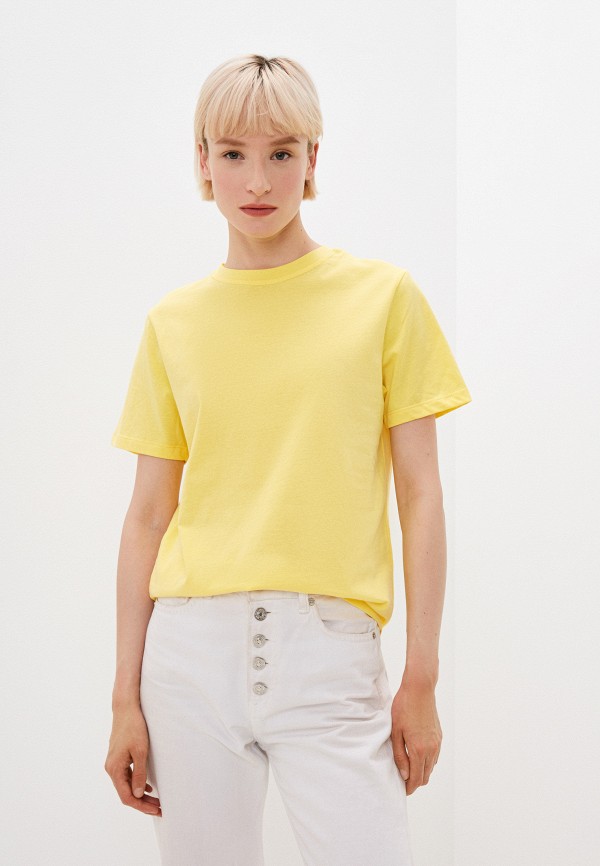 женская футболка mollis, желтая