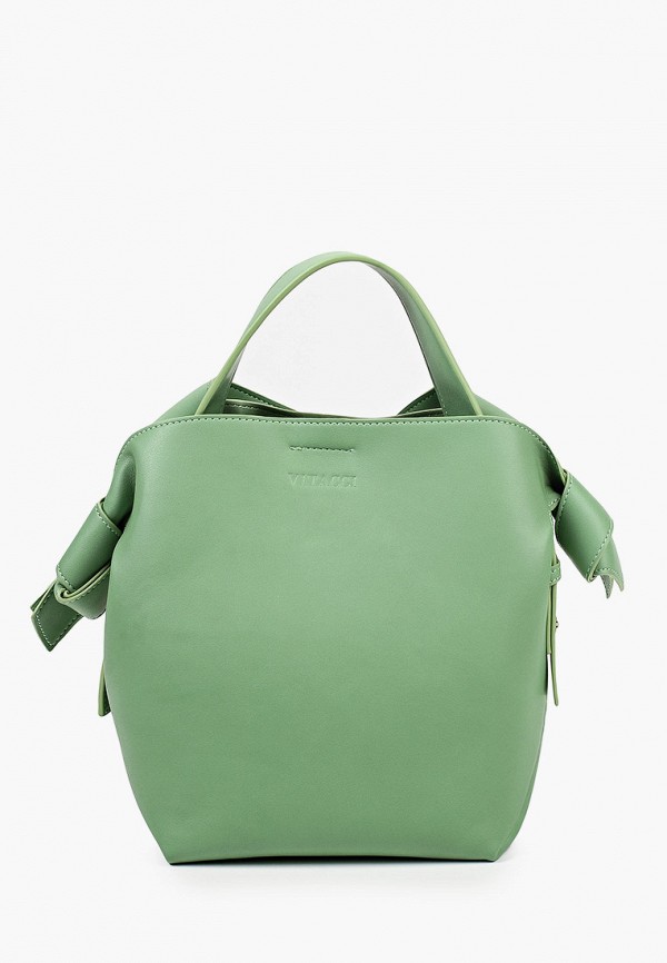 женская сумка через плечо vitacci, зеленая