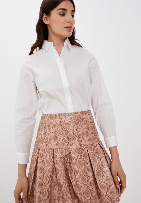 женская рубашка с длинным рукавом abricot, белая