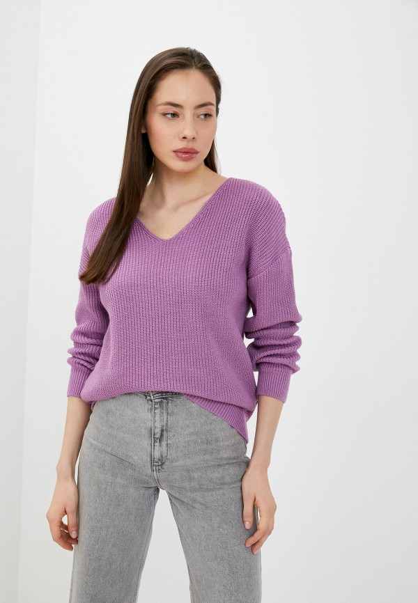 женский пуловер victoria solovkina, фиолетовый
