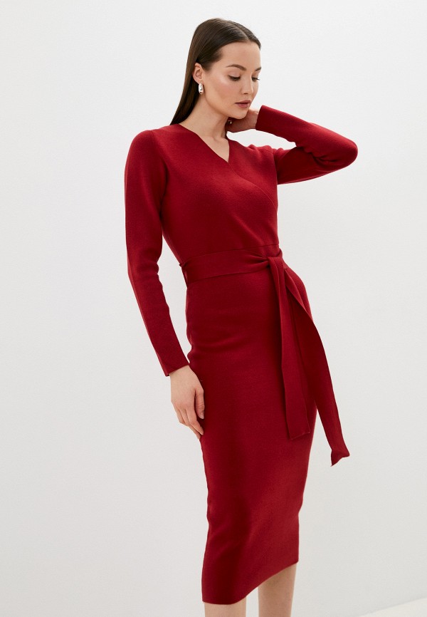 женское платье-свитеры a la tete, красное