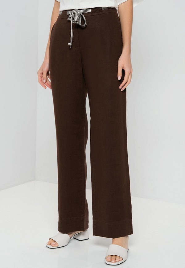 женские повседневные брюки gerry weber, коричневые