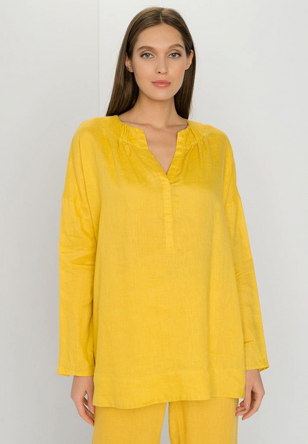 женская блузка с длинным рукавом gerry weber, желтая