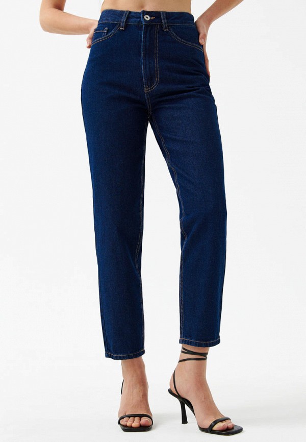 женские джинсы-мом befree, синие