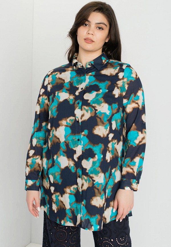 женская рубашка с длинным рукавом samoon by gerry weber, разноцветная