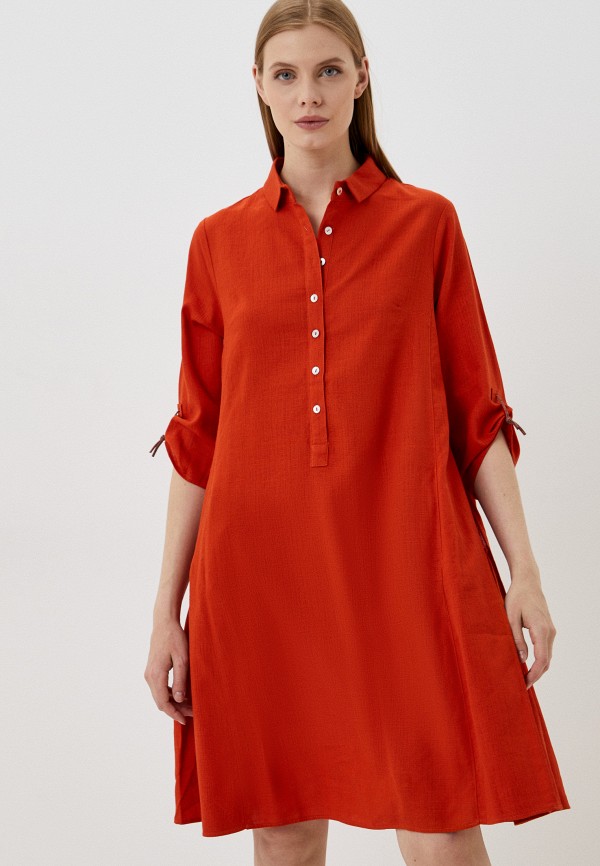 женское платье-рубашки dimma, оранжевое