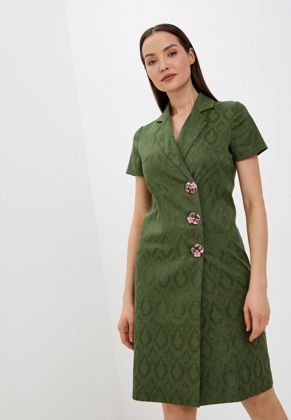 женское платье-пиджаки мадам т, зеленое