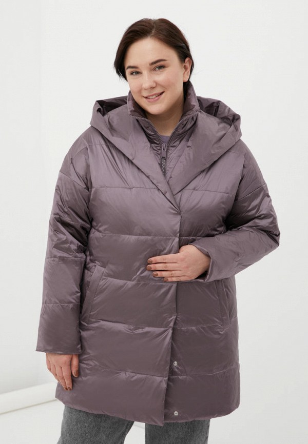 женская утепленные куртка finn flare, фиолетовая