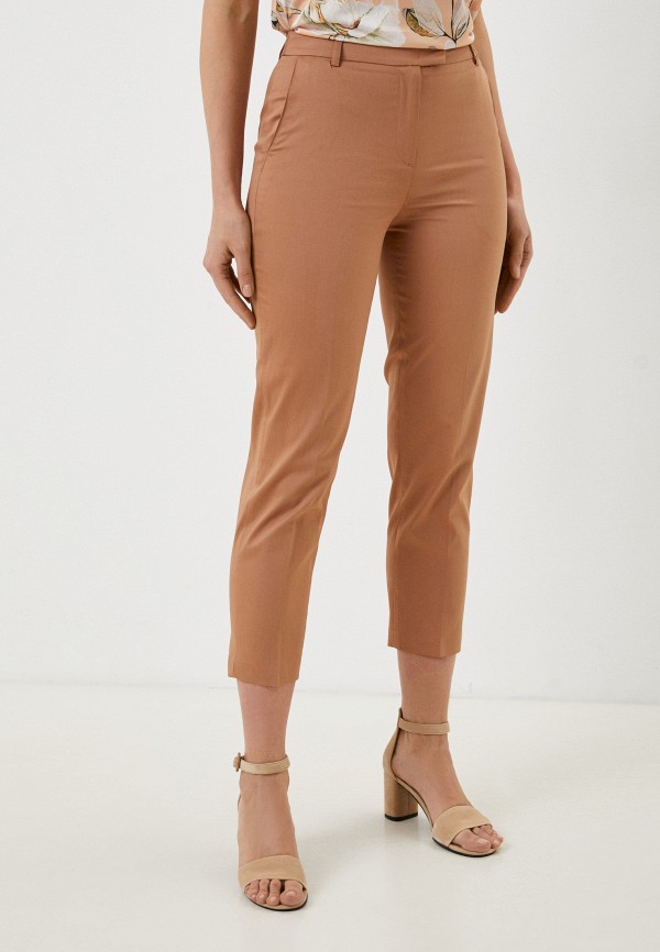 женские зауженные брюки falinda, коричневые