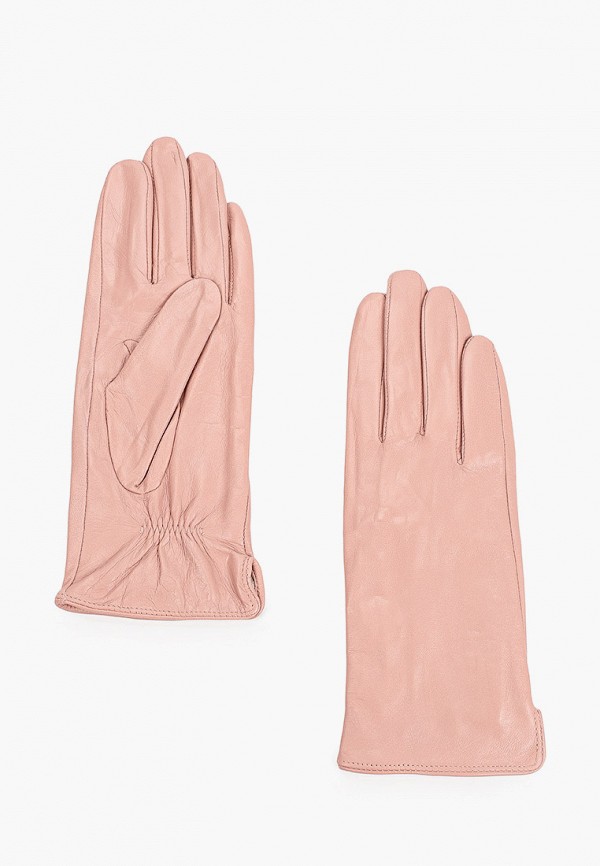 женские кожаные перчатки pitas, розовые