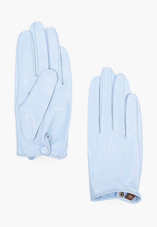 женские кожаные перчатки pitas, голубые